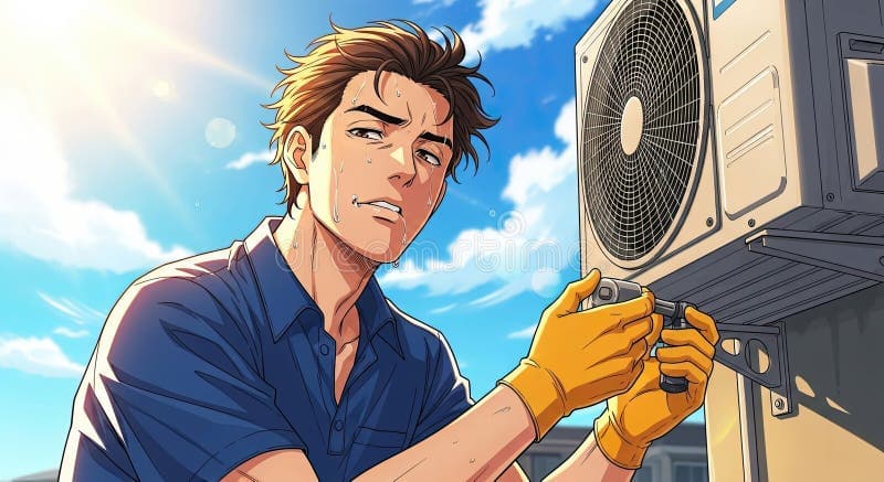 HVAC technician diagnosing air conditioner not cooling properly in Brooklyn NY - AC troubleshooting and repair